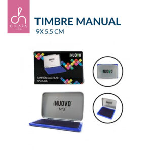 Tampón para Timbre - NOVO 5 x 10 cm Azul